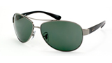 Ray Ban Aviator 3386 471 Gunmetal & Green Lens